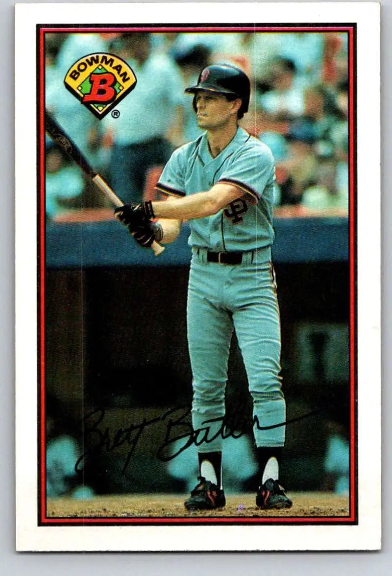 1989 Bowman #480 Brett Butler NM-MT San Francisco Giants Baseball Card - Baseball Card Single