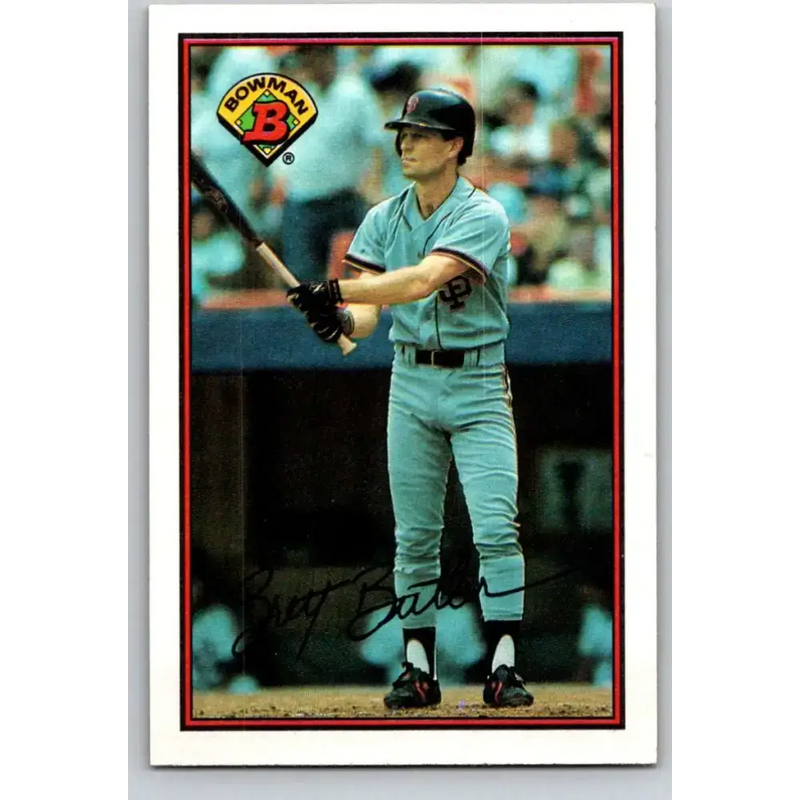 1989 Bowman #480 Brett Butler NM-MT San Francisco Giants Baseball Card - Baseball Card Single