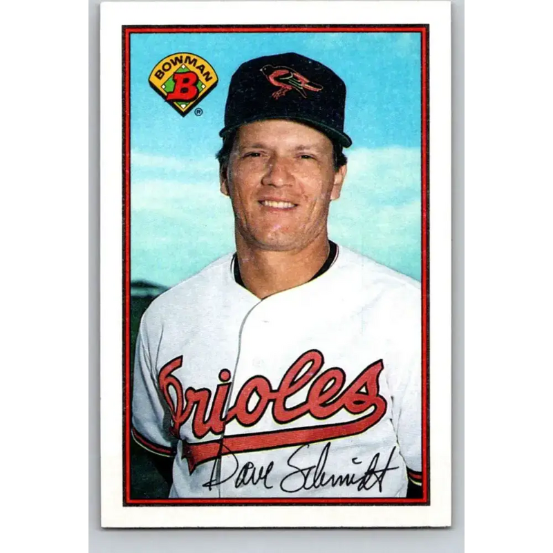 1989 Bowman #5 Dave Schmidt NM-MT Baltimore Orioles Baseball Card - Baseball Card Single
