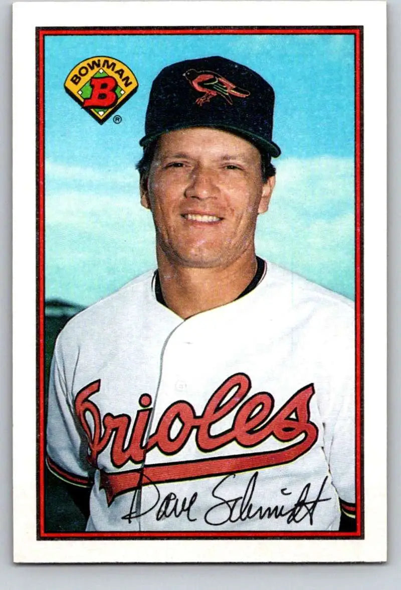 1989 Bowman #5 Dave Schmidt NM-MT Baltimore Orioles Baseball Card - Baseball Card Single