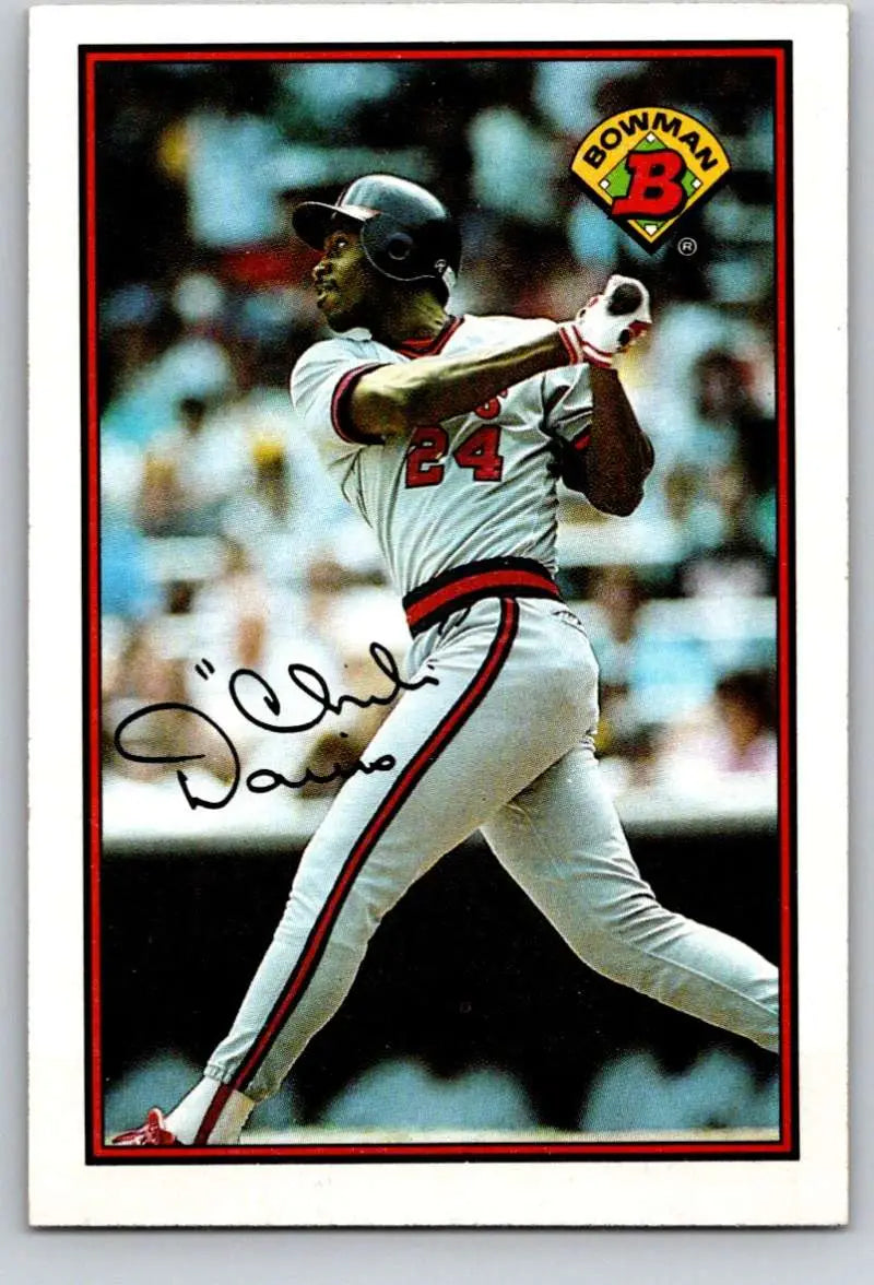 1989 Bowman #50 Chili Davis NM-MT California Angels Baseball Card - Baseball Card Single