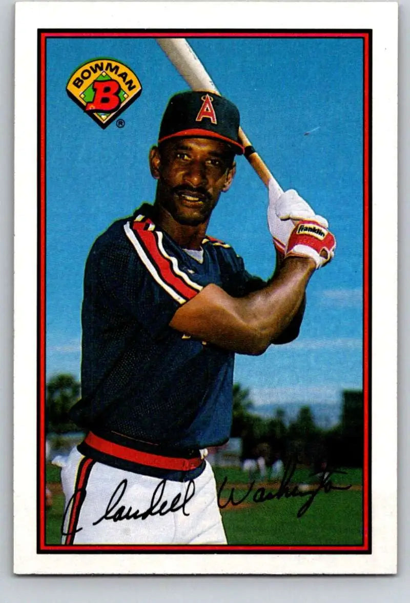 1989 Bowman #52 Claudell Washington NM-MT California Angels Baseball Card - Baseball Card Single