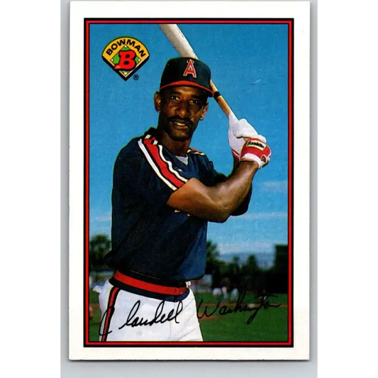 1989 Bowman #52 Claudell Washington NM-MT California Angels Baseball Card