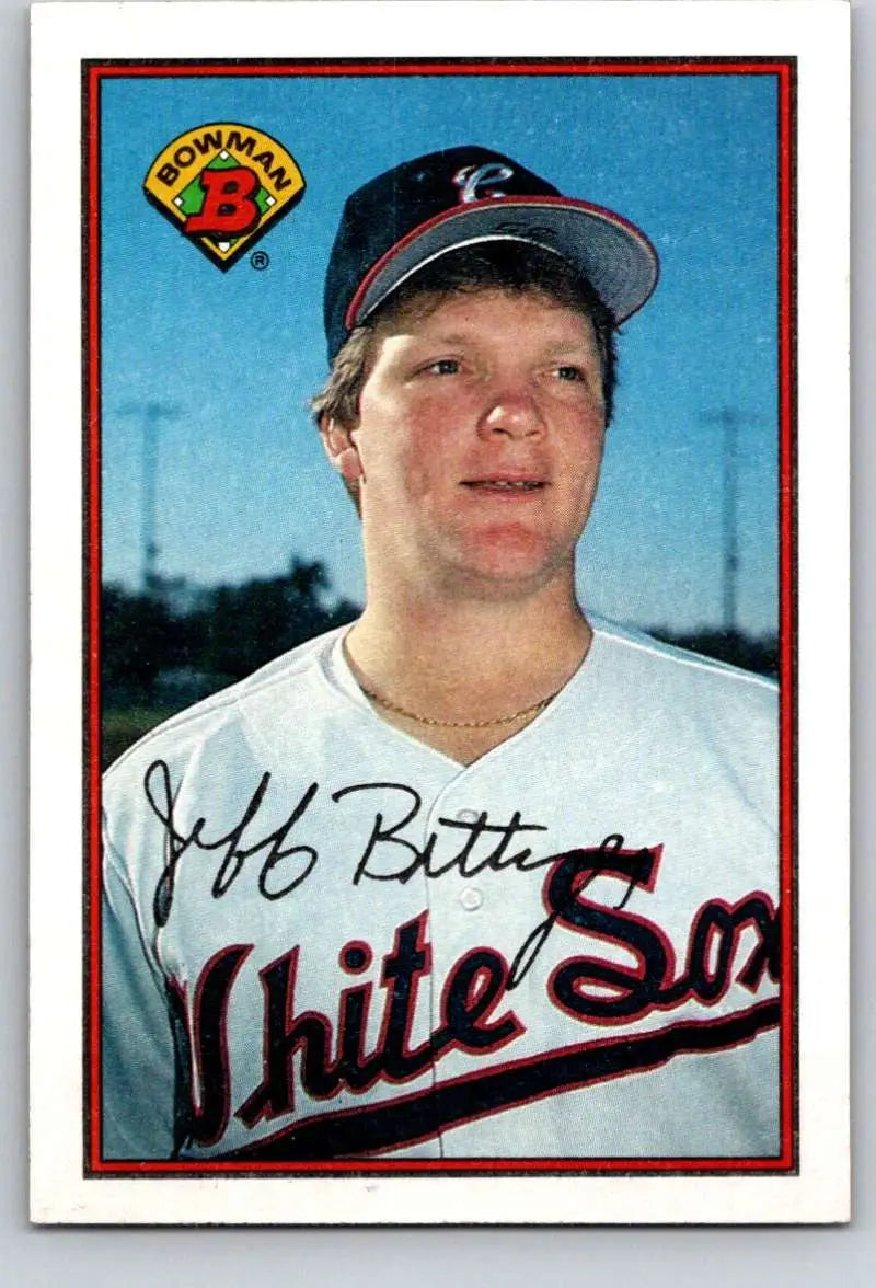 1989 Bowman #60 Jeff Bittiger NM-MT RC Rookie Chicago White Sox Baseball Card - Baseball Card Single