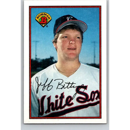 1989 Bowman #60 Jeff Bittiger NM-MT RC Rookie Chicago White Sox Baseball Card