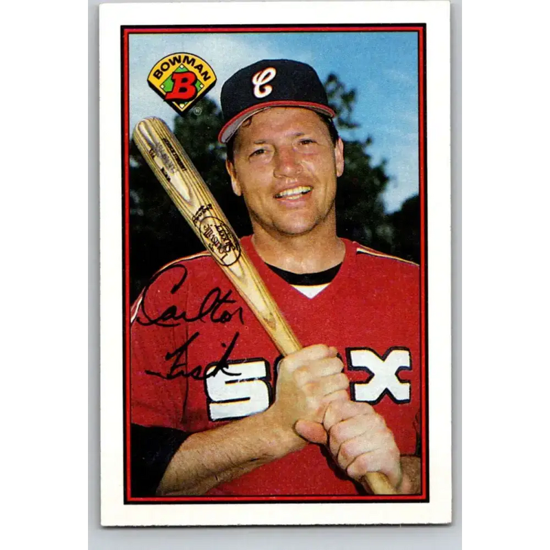 1989 Bowman #62 Carlton Fisk NM-MT Chicago White Sox Baseball Card - Baseball Card Single