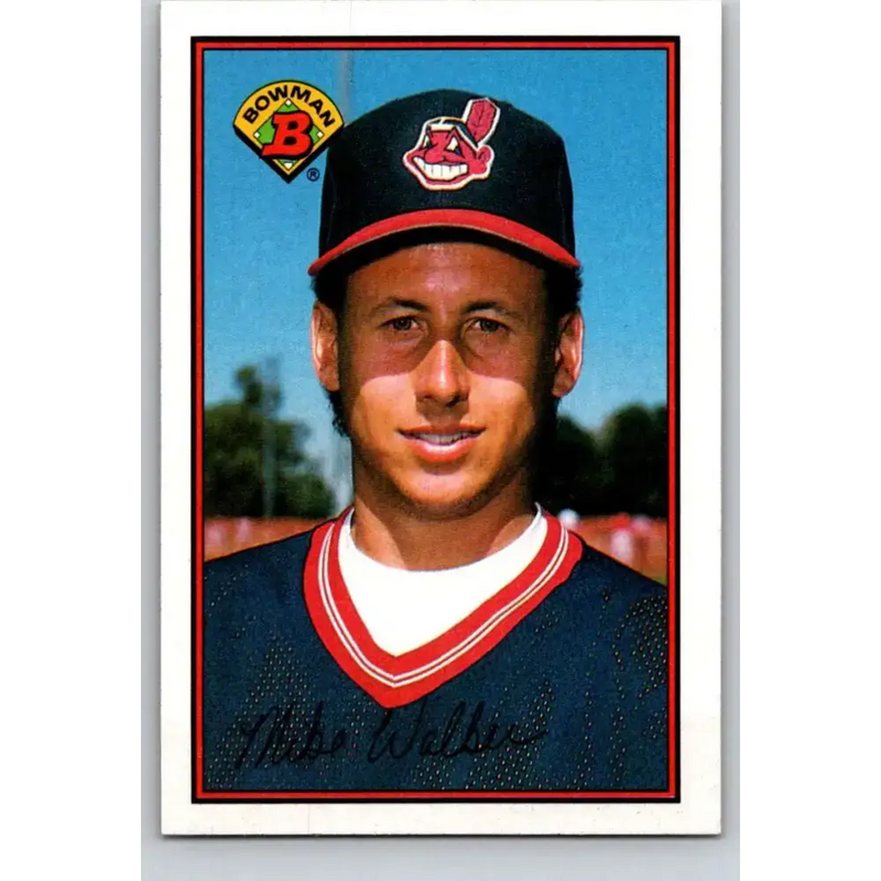 1989 Bowman #77 Mike Walker NM-MT Cleveland Indians Baseball Card - Baseball Card Single