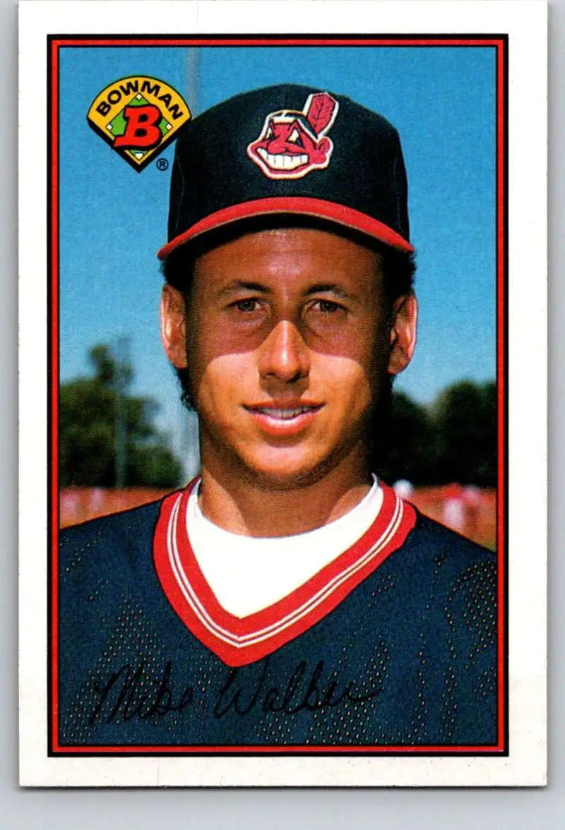 1989 Bowman #77 Mike Walker NM-MT Cleveland Indians Baseball Card - Baseball Card Single