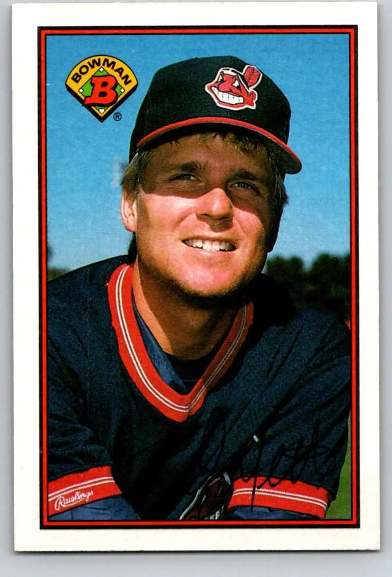 1989 Bowman #79 Rich Yett NM-MT Cleveland Indians Baseball Card - Baseball Card Single