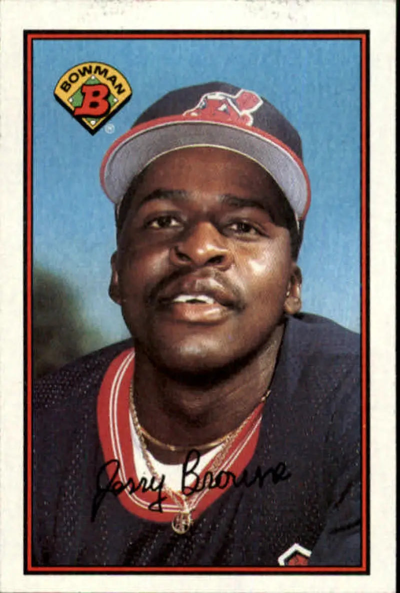 1989 Bowman #85 Jerry Browne NM-MT Cleveland Indians Baseball Card - Baseball Card Single