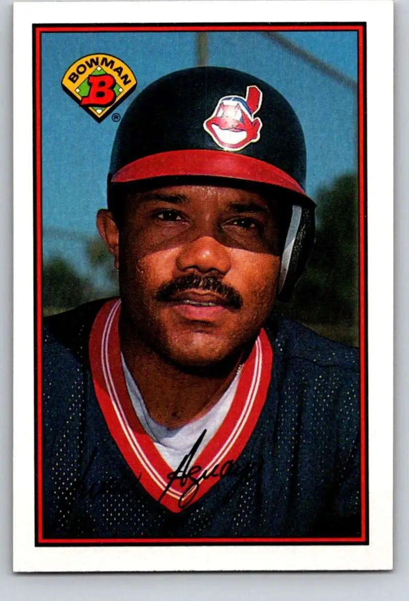 1989 Bowman #88 Luis Aguayo NM-MT Cleveland Indians Baseball Card - Baseball Card Single