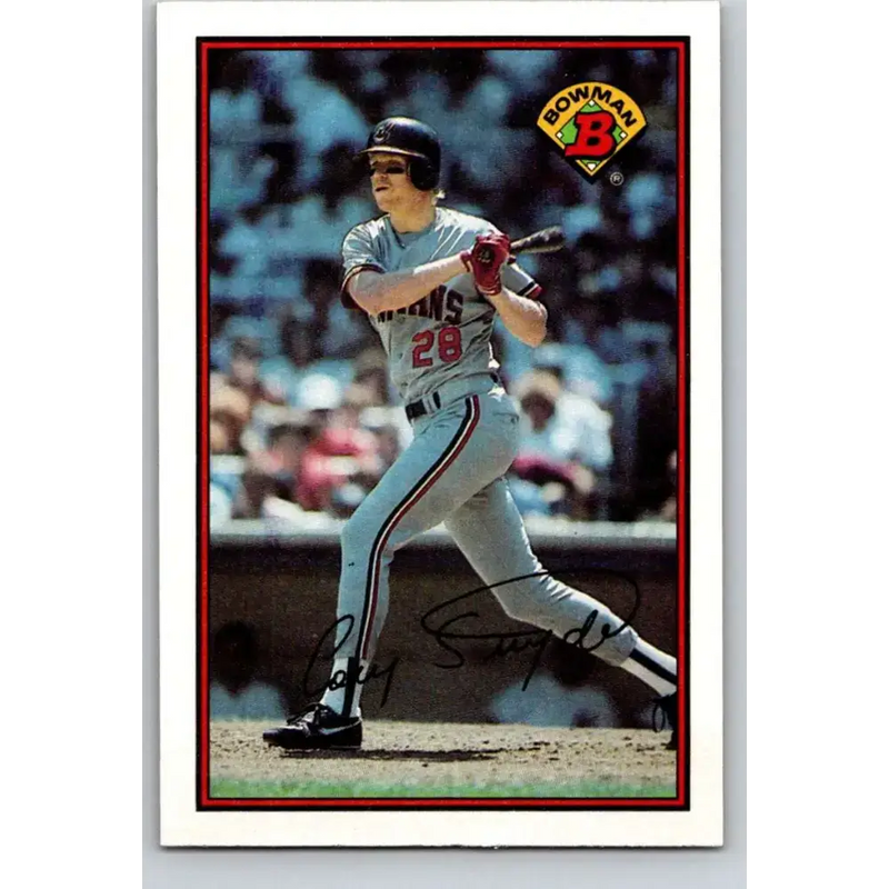 1989 Bowman #89 Cory Snyder NM-MT Cleveland Indians Baseball Card - Baseball Card Single