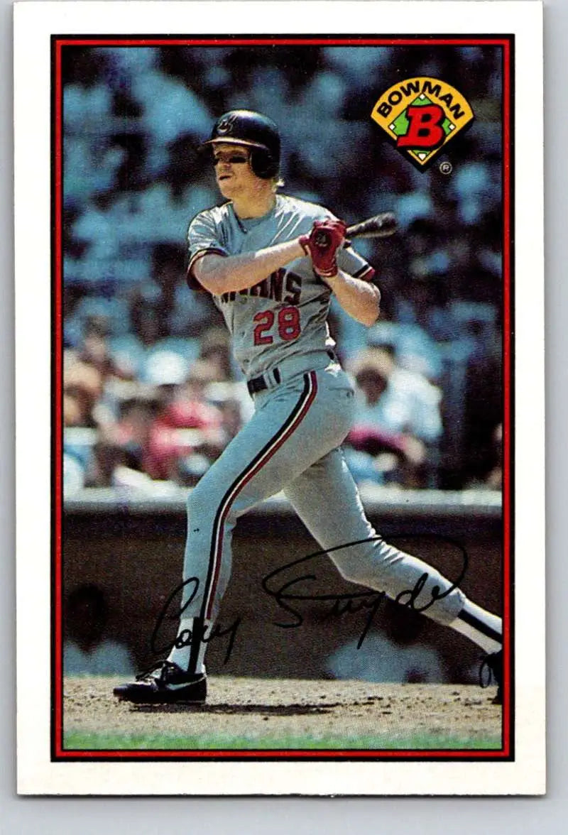 1989 Bowman #89 Cory Snyder NM-MT Cleveland Indians Baseball Card - Baseball Card Single