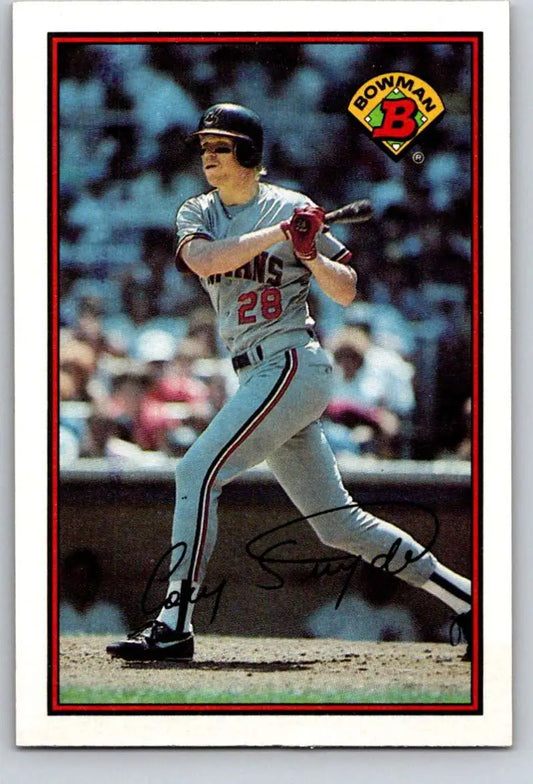 1989 Bowman #89 Cory Snyder NM-MT Cleveland Indians Baseball Card - Baseball Card Single