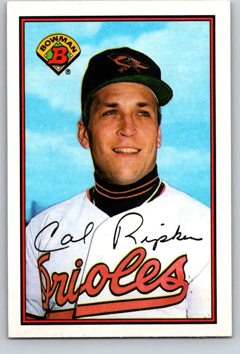 1989 Bowman #9 Cal Ripken Jr. NM-MT Baltimore Orioles Baseball Card - Baseball Card Single