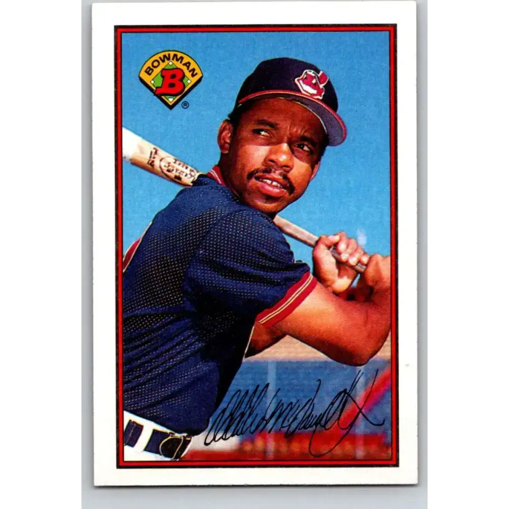 1989 Bowman #90 Oddibe McDowell NM-MT Cleveland Indians Baseball Card
