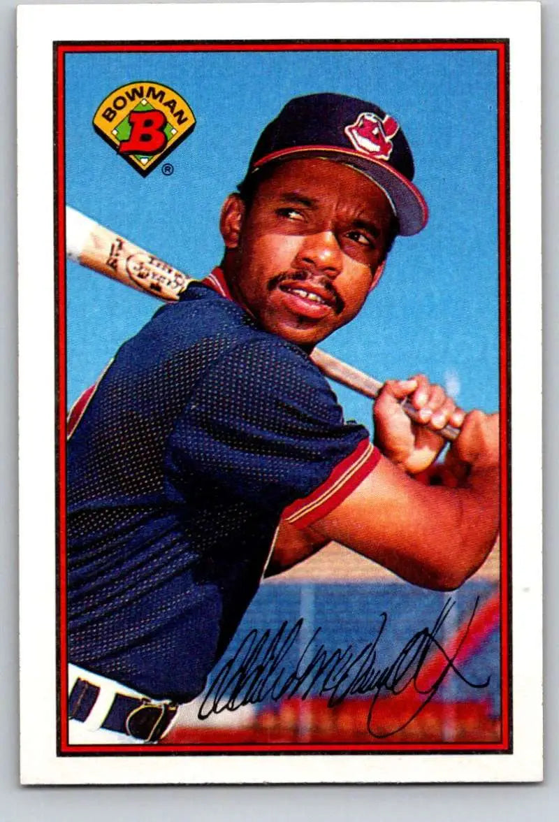 1989 Bowman #90 Oddibe McDowell NM-MT Cleveland Indians Baseball Card - Baseball Card Single