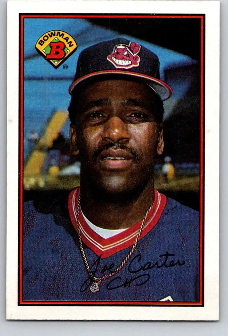 1989 Bowman #91 Joe Carter NM-MT Cleveland Indians Baseball Card - Baseball Card Single