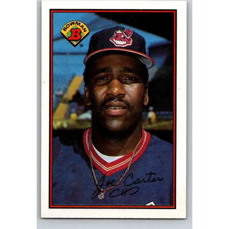 1989 Bowman #91 Joe Carter NM-MT Cleveland Indians Baseball Card - Baseball Card Single
