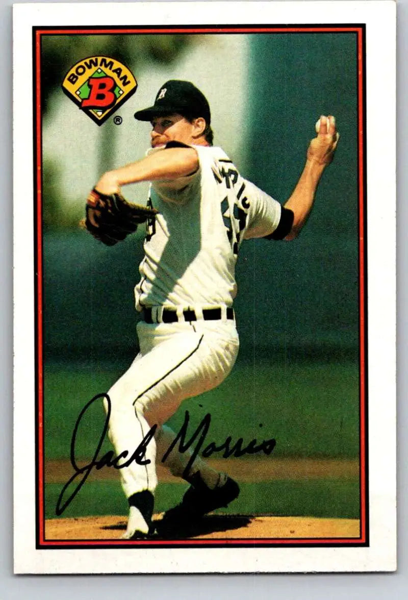 1989 Bowman #93 Jack Morris NM-MT Detroit Tigers Baseball Card - Baseball Card Single