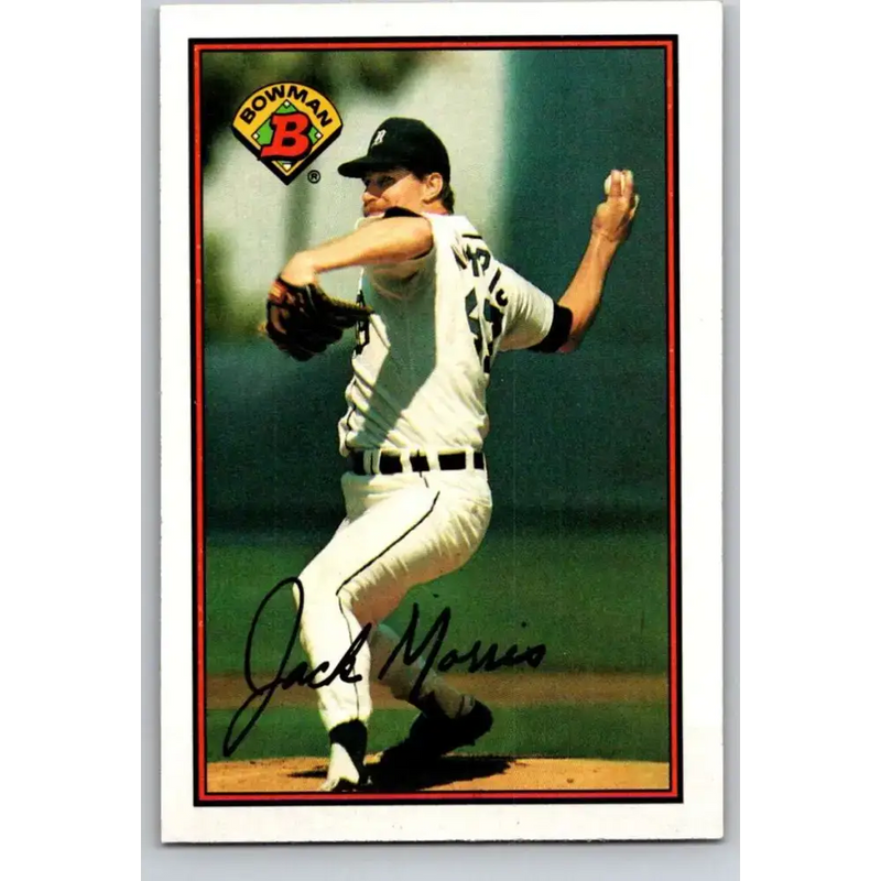 1989 Bowman #93 Jack Morris NM-MT Detroit Tigers Baseball Card - Baseball Card Single