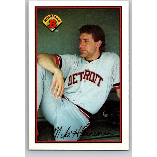 1989 Bowman #98 Mike Henneman NM-MT Detroit Tigers Baseball Card