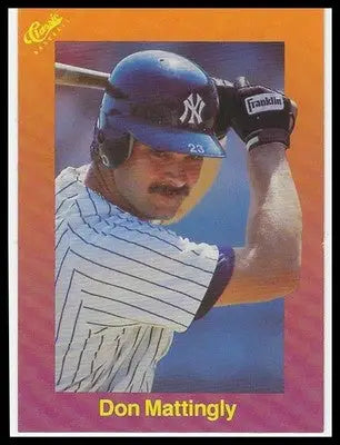 1989 Classic Travel Orange DARRYL STRAWBERRY WILL CLARK Instructions Header Card - Baseball Card Single