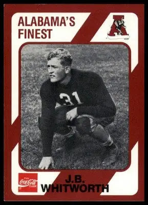 1989 Collegiate Collection Coke Alabama Crimson Tide (580) J.B. Whitworth 434 - Other