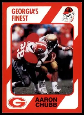 1989 Collegiate Collection Georgia Bulldogs Aaron Chubb 107 Green Bay Packers