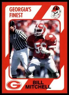 1989 Collegiate Collection Georgia Bulldogs Bill Mitchell 188 Redskins - Football Card Single