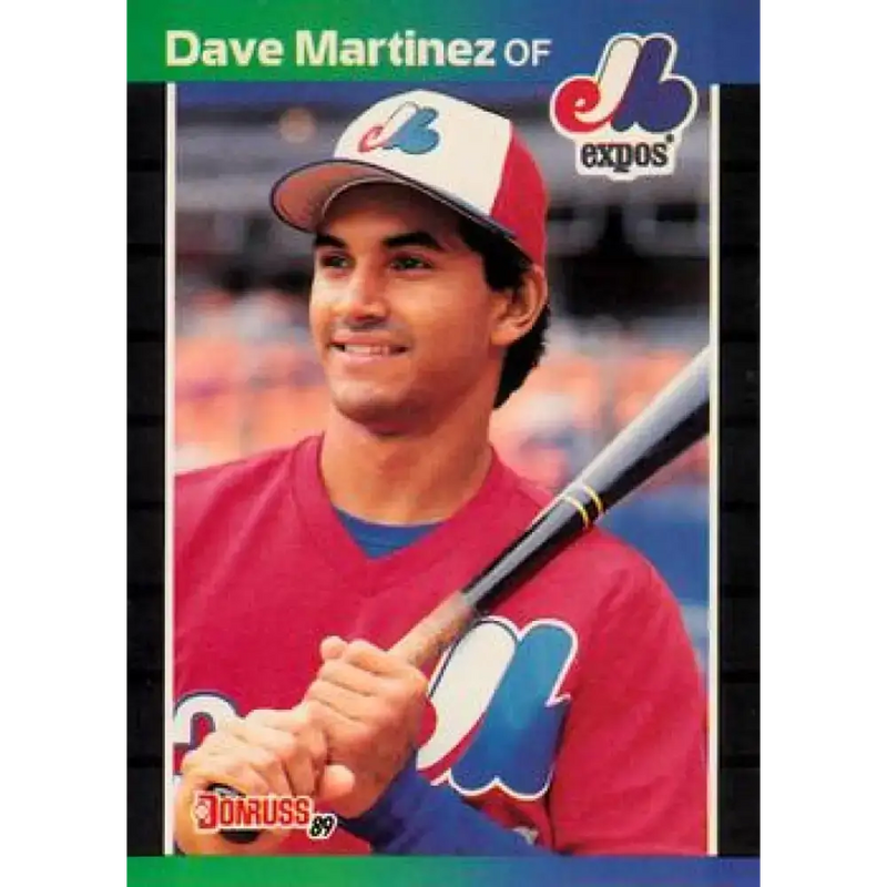 1989 Donruss #102 Dave Martinez NM-MT Montreal Expos Baseball Card - Baseball Card Single