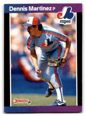 Vintage 1989 Donruss baseball card of Dennis Martinez Montreal Expos 106c Dennis