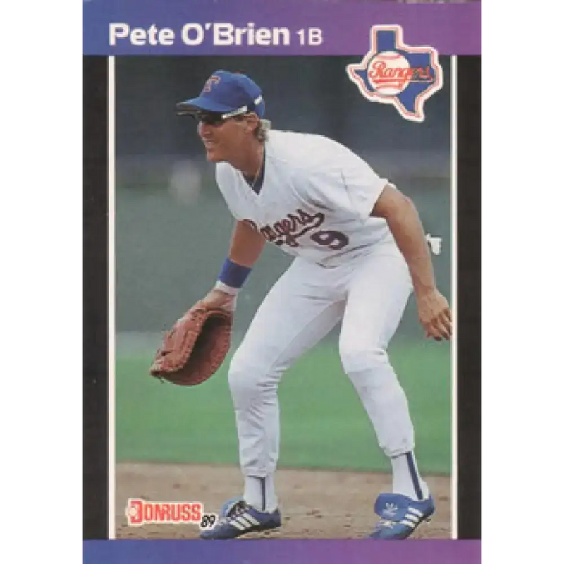 1989 Donruss #107 Pete O’Brien NM-MT Texas Rangers Baseball Card - Baseball Card Single