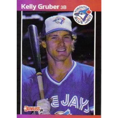 1989 Donruss #113 Kelly Gruber UER NM-MT Toronto Blue Jays Baseball Card