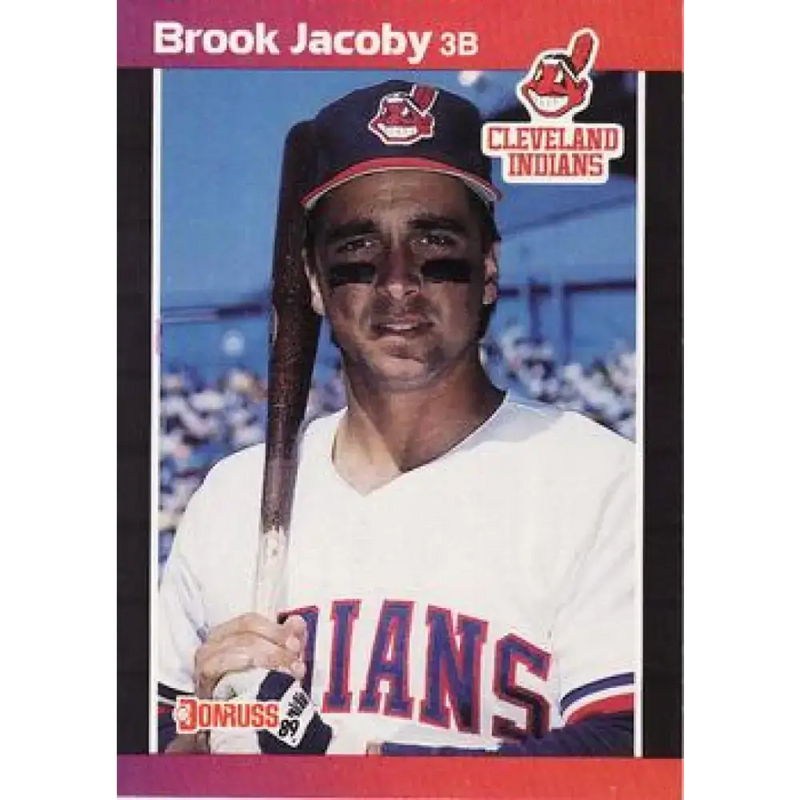 1989 Donruss #114 Brook Jacoby NM-MT Cleveland Indians Baseball Card - Baseball Card Single