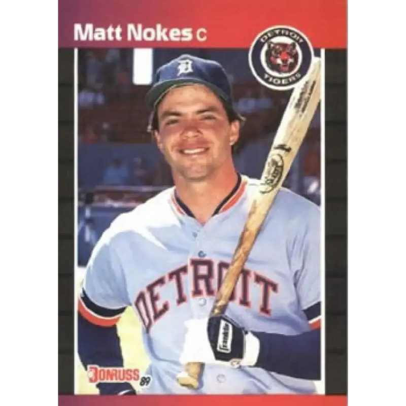 1989 Donruss #116 Matt Nokes NM-MT Detroit Tigers Baseball Card - Baseball Card Single
