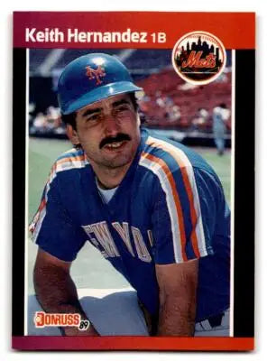 1989 Donruss Keith Hernandez baseball card 117b Keith Hernandez New York Mets image