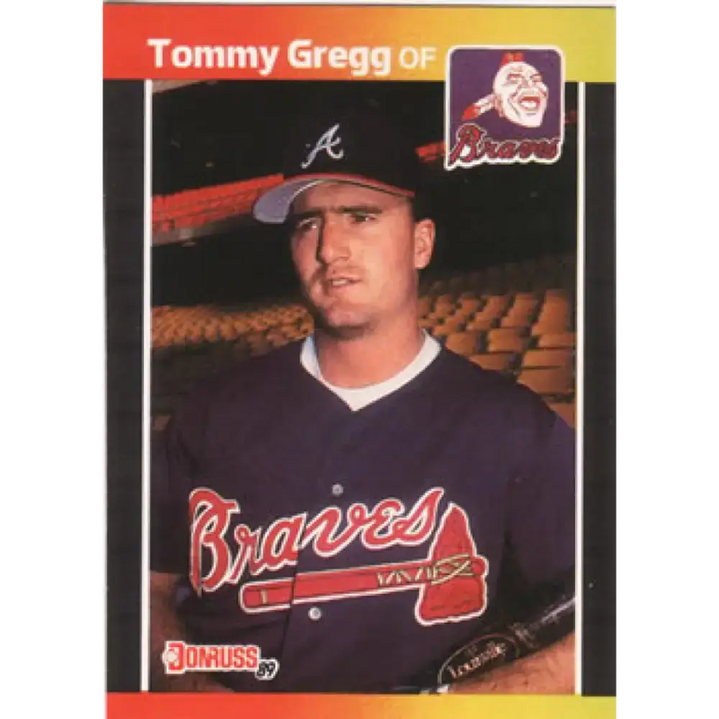 1989 Donruss #121 Tommy Gregg NM-MT Atlanta Braves Baseball Card - Baseball Card Single