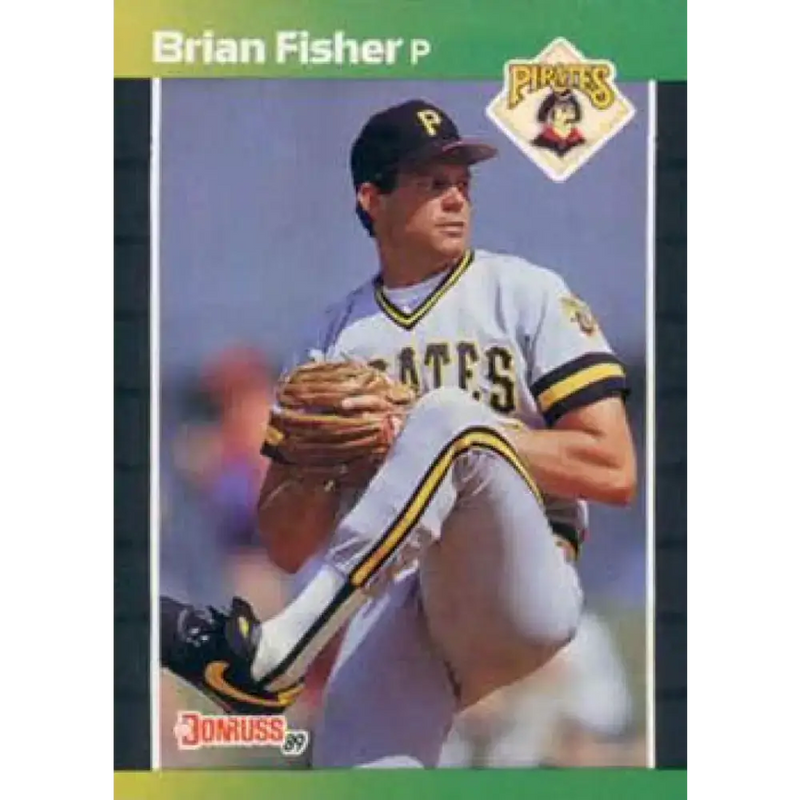 1989 Donruss #126 Brian Fisher NM-MT Pittsburgh Pirates Baseball Card - Baseball Card Single