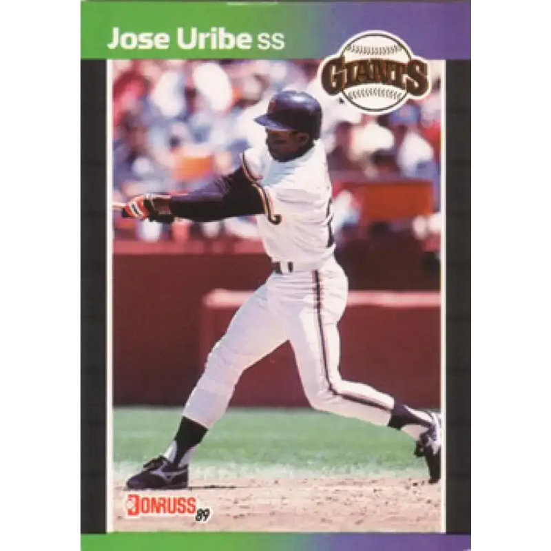 1989 Donruss #131 Jose Uribe NM-MT San Francisco Giants Baseball Card - Baseball Card Single