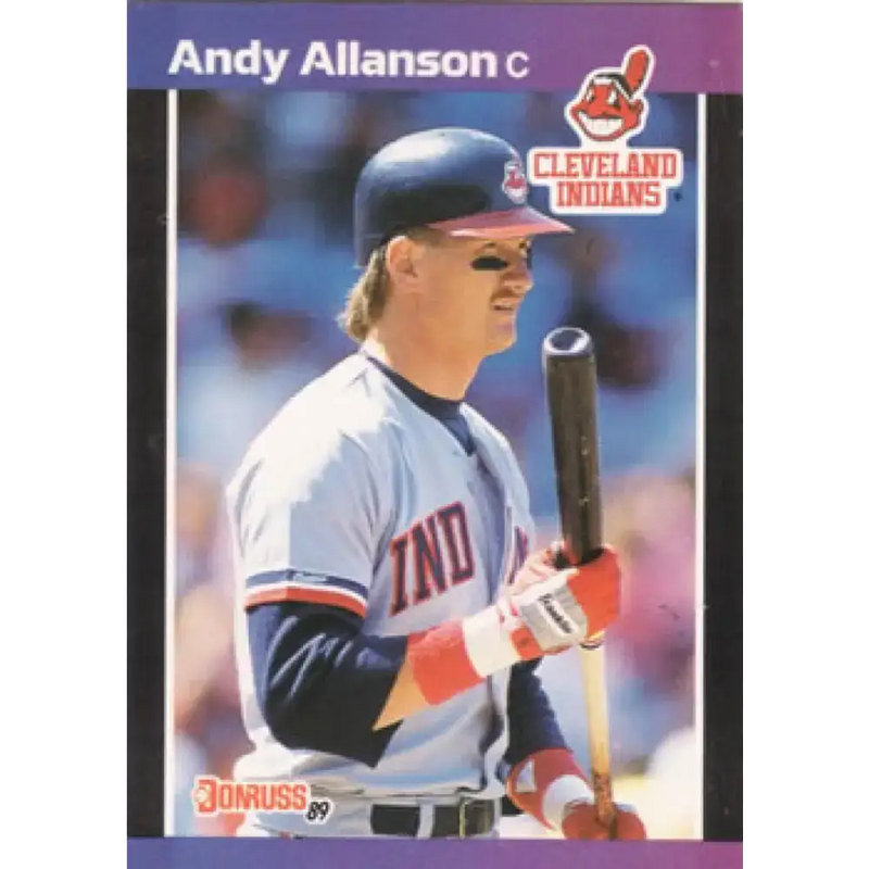 1989 Donruss #138 Andy Allanson NM-MT Cleveland Indians Baseball Card - Baseball Card Single