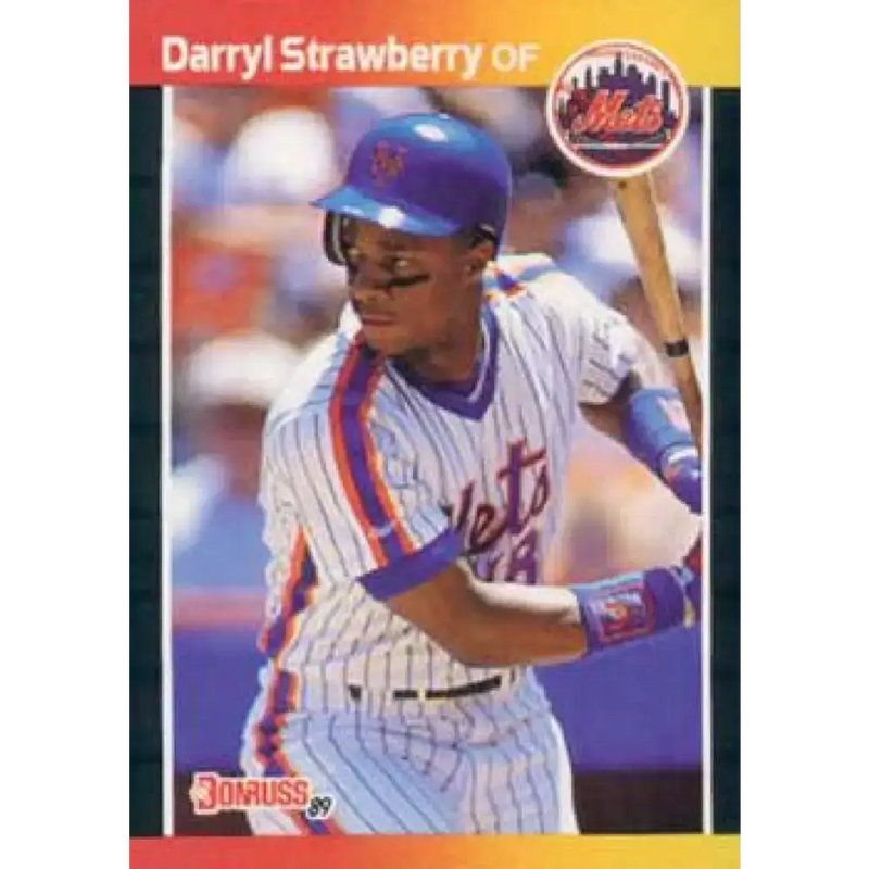 1989 Donruss #147 Darryl Strawberry NM-MT New York Mets Baseball Card - Baseball Card Single