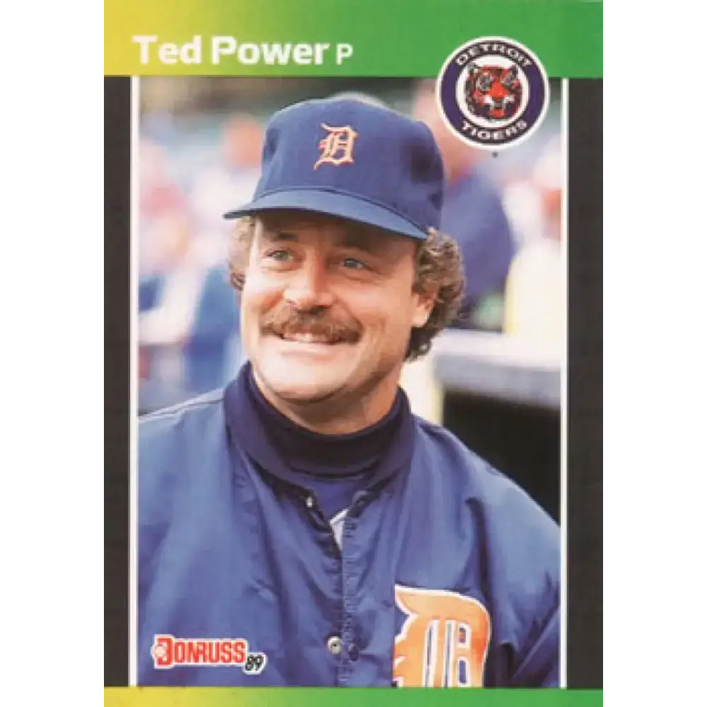1989 Donruss #153 Ted Power NM-MT Detroit Tigers Baseball Card - Baseball Card Single