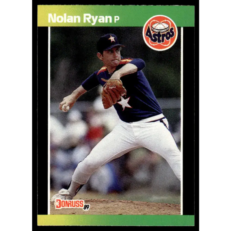 1989 Donruss #154 Nolan Ryan EX/NM Houston Astros Baseball Card - Baseball Card Single