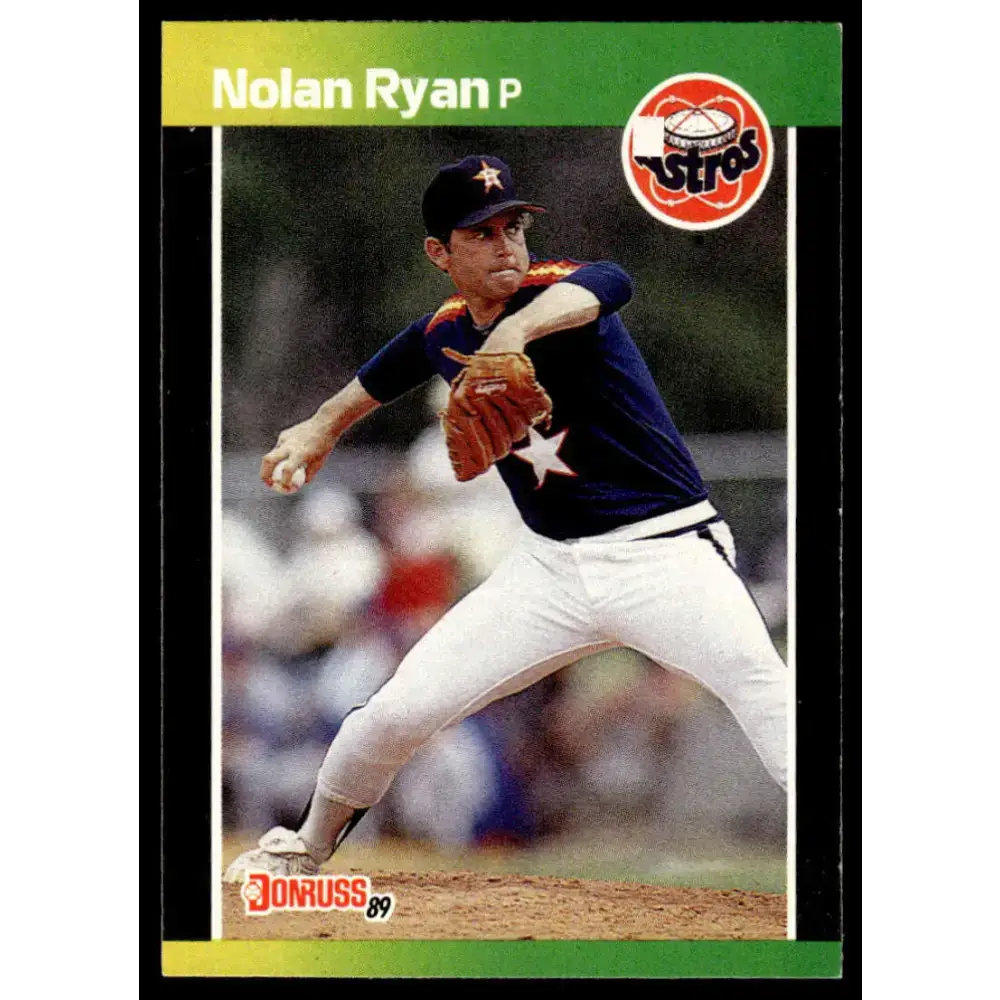 1989 Donruss #154 Nolan Ryan EX/NM Houston Astros Baseball Card - Baseball Card Single