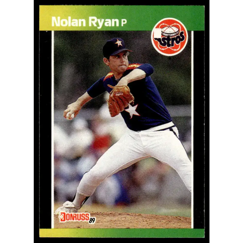 1989 Donruss #154 Nolan Ryan EX/NM Houston Astros Baseball Card - Baseball Card Single