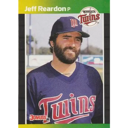 1989 Donruss #155 Jeff Reardon NM-MT Minnesota Twins Baseball Card