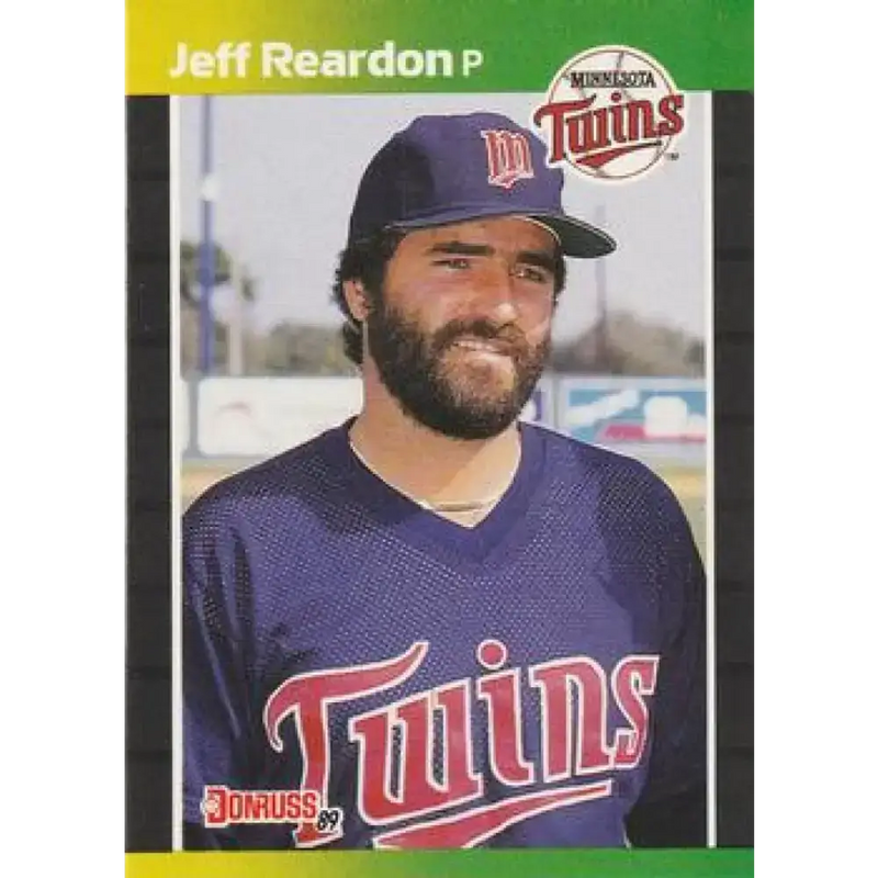 1989 Donruss #155 Jeff Reardon NM-MT Minnesota Twins Baseball Card - Baseball Card Single