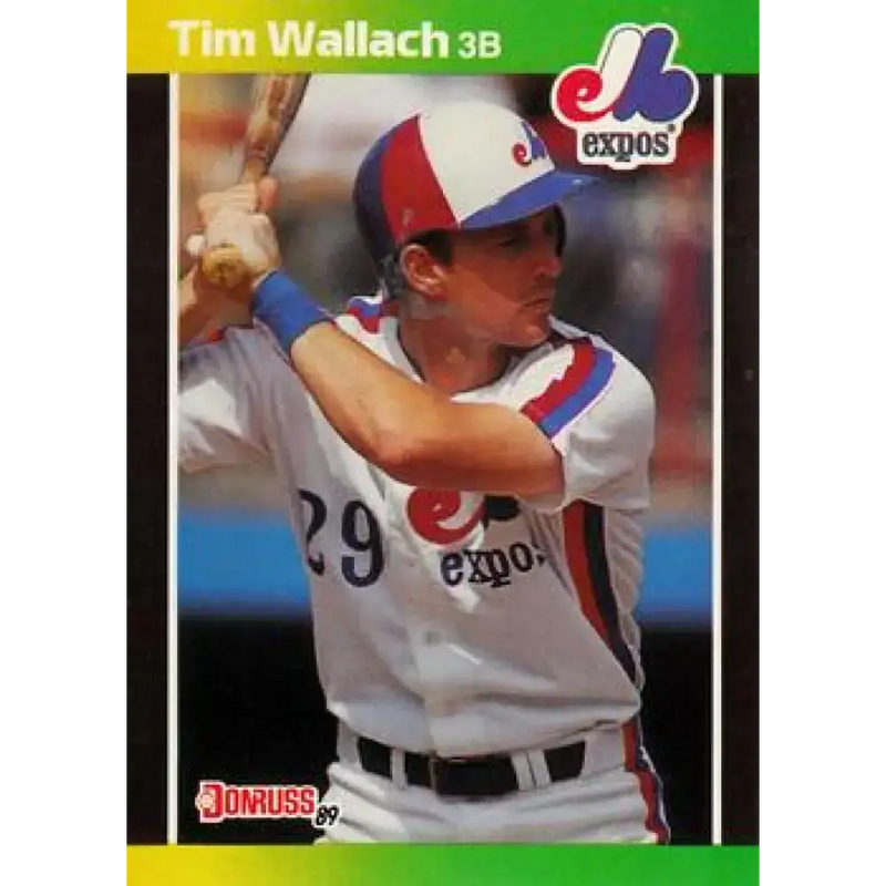 1989 Donruss #156 Tim Wallach NM-MT Montreal Expos Baseball Card - Baseball Card Single