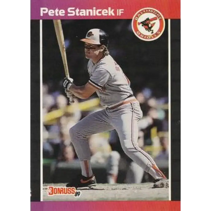 1989 Donruss #169 Pete Stanicek NM-MT Baltimore Orioles Baseball Card